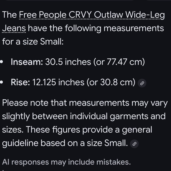 Free People Curvy Outlaw Jeans   NWOT - Picture 12 of 14